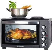 TZS-First-Austria Minibackofen FA-5045-4, 3200 Watt, mit Kochplatten & Drehspie&szlig;, 45