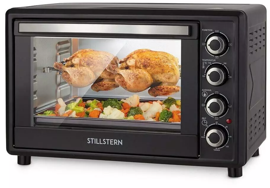 WOLTU Mini Backofen 28 L, Pizzaofen 1600 W