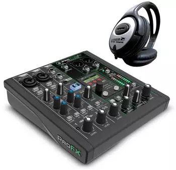 Mackie ProFX6v3+ 6-Kanal Analogmixer Bluetooth mit Kopfhörer (profx6v3plus-kh)