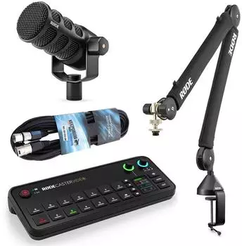 Rode RØDECaster Video Konsole Bundle mit PodMic USB und PSA-1+ (rcvid-set2)