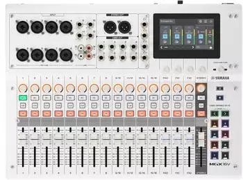 Yamaha MGX16V Digitales Mischpult 22-Kanal mit Video-Interface, wei&szlig; (MGX16V)