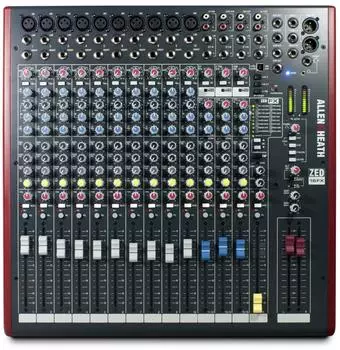 Allen & Heath ZED-16FX Analogmixer 16 Kan&auml;le USB mit Effekten (ZED16FX/220X)