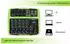 Pronomic Mini6 6-Kanal Mini-Mixer mit Bluetooth & Audio-Interface, grün