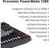 Pronomic Powermake 1200 12-Kanal-Powermischer 760W RMS, 2 UHF-Funkmikrofone, Bluetooth (00096376)