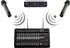 Pronomic Powermake 1200 12-Kanal-Powermischer 760W RMS, 2 UHF-Funkmikrofone, Bluetooth (00096376)