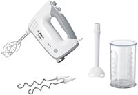 BOSCH Handmixer "ErgoMixx MFQ36440, Edelst. R&uuml;hrbesen/Knethaken, 5 Stufen, Mixfu&szlig;,