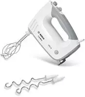 BOSCH Handmixer "ErgoMixx MFQ36400, Edelstahl R&uuml;hrbesen/Knethaken, 5 Stufen, wei&szlig;"