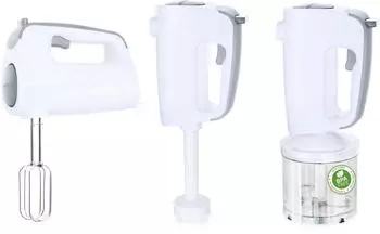 Emerio HMS-113257.11 Handmixer-Set wei&szlig; Grau