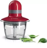BOSCH Zerkleinerer "MMR08R2, 800ml Beh&auml;lter, Schlagscheibe, Edelstahl-Messer, rot"