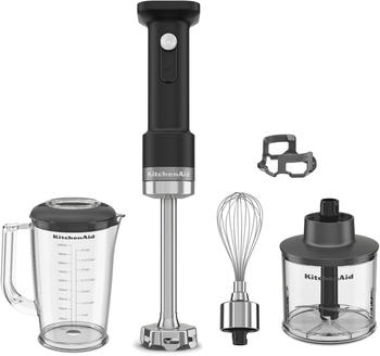 KitchenAid Go Cordless Stabmixer mit Zubeh&ouml;r ohne Akku Matt Schwarz