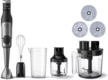 Philips 5000 Serie HR2685/00 Stabmixer inkl. Zerkleinerer, Kompakthacker, Schneebesen