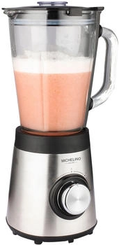 Michelino Standmixer 1,5 Liter Glasbeh&auml;lter Edelstahl