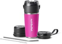 nutribullet Flip NBP016BP, tragbarer Mixer mit isoliertem Edelstahl Thermobecher (590