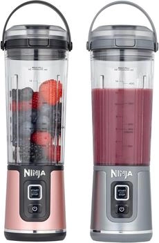 Ninja Blast kabelloser Mixer Roségold Silber 2er-Pack