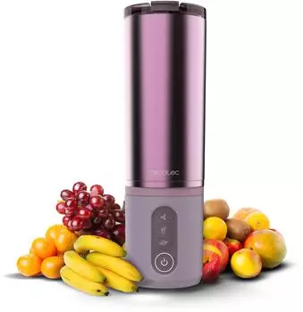 Cecotec Tragbarer Smoothie Maker Power Titanium Shake2go 180W 600