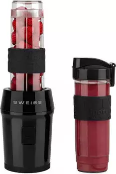 SWEISS Smoothie-Maker, Schwarz, Metall, 11.3x35x15 cm, Küchengeräte, Mixer