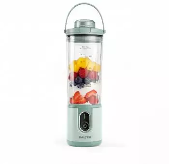 Salter ActiBoost Kabelloser Tragbarer Mixer 450ml 100W, grün (EK6782GRN)