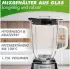Nutrilovers NUTRI-BLENDER GLAS Standmixer 1300W, 1,75L Glasbehälter