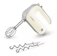 BOSCH Handmixer "Styline MFQ40301, Edelst. R&uuml;hrbesen/Knethaken, 5 Stufen, hellgelb"