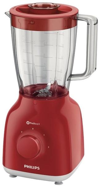 Philips Daily Collection HR2105/50 Standmixer leuchtendes rot