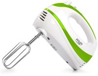 Adler AD 4205g Handmixer in Wei&szlig;/Gr&uuml;n, 300 Watt, mit 5 Geschwindigkeitsstufen