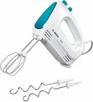 BOSCH Handmixer "CleverMixx MFQ2210D, Edelst. R&uuml;hrbesen/Knethaken, 4 Stufen,