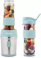 Mini Blender - Smoo16 - 300 W - 570 Ml - Bleu Pastel - 2 Gourdes Incluses