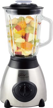 Elta Edelstahl Glas Smoothie Maker (1,5 L) 500W silber