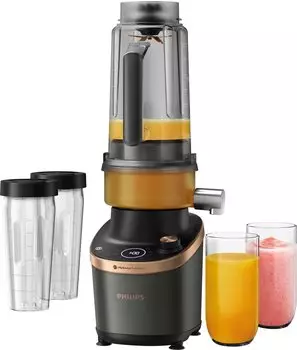 Philips HR3770/10 High Speed Blender Flip & Juice Schwarz Kupfer