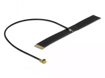 DeLock 12614 Antenne LPWAN MHF I Stecker -0,38 dBi 15 cm 1.13 FPC schwarz