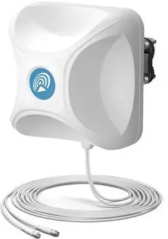 QuWireless Ultra-Breitband 5G/LTE MIMO 2x2 Außenantenne 10m IP67