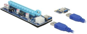 DeLock Riser Karte PCIe x1 > PCIe x16 mit 60 cm USB Kabel (41426)