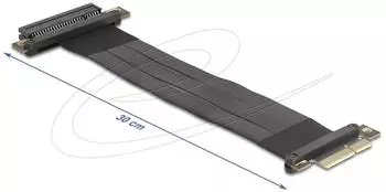 DeLock Riser Karte PCI Express 3.0 x4 Stecker zu x8 Slot mit Kabel 30 cm (81497)