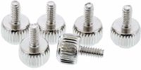 INLINE R&auml;ndelschrauben, silber, f&uuml;r Geh&auml;use, 6er Pack