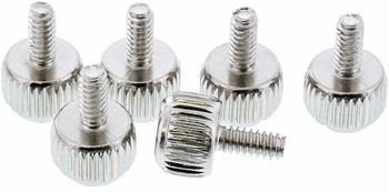 InLine Rändelschrauben für Gehäuse, silber, 12mm, 6er Pack (77770A)