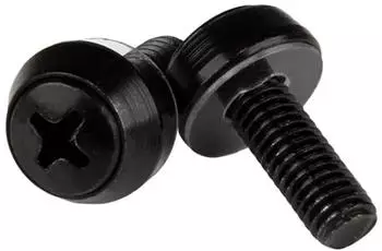 StarTech M6 Montageschrauben f&uuml;r Serverschrank, 12mm, 100er-Pack (CABSCRWSM62B)