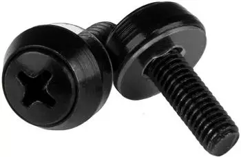 StarTech M5 x 12mm Montageschrauben & K&auml;figmuttern 50er-Pack Schwarz (CABSCREWSB)