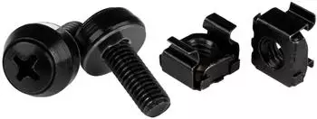 StarTech M6 x 12mm Schrauben und K&auml;figmuttern, 100 St&uuml;ck (CABSCREWM62B)