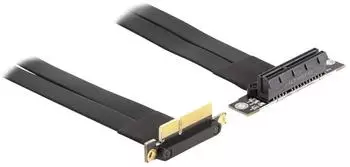 DeLock Riser Card PCIe x4 90&deg; gewinkelt mit Kabel 30cm (88044)