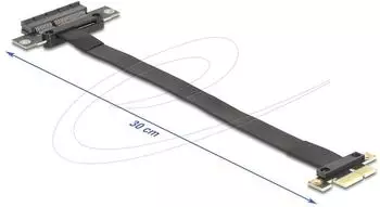 DeLock Riser Karte PCI Express 3.0 x1 Stecker zu x4 Slot mit Kabel 30cm (81495)