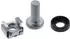 InLine Käfigmutternset M6, je 100x Käfigmuttern, Unterlegscheiben, Schrauben (01950C)