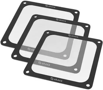 Akasa Magnetisches Nylon-Mesh L&uuml;fterfilter 120mm, 3er-Pack (GRM12-M01-BKT3)