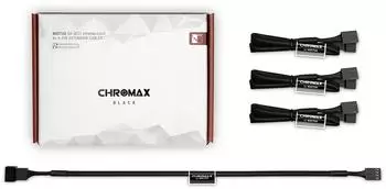Noctua NA-SEC1 chromax.black Lüfter-Verlängerungskabel schwarz 30cm, 4-Pack (NA-SEC1)