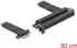 DeLock Riser Karte PCIe 3.0 x1 Stecker zu x16 Slot mit Kabel 30cm (81505)