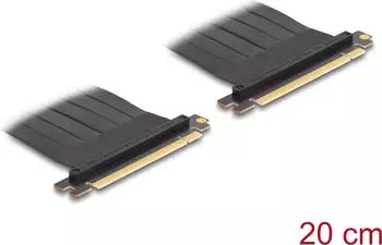 DeLock Riser Karte PCIe 3.0 x16 Stecker zu x16 Stecker 0,2m (81500)