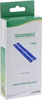 InLine Silikon Unterlegschienen HDD/SSD Entkopplung 2er-Set (00244C)