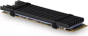 Axagon CLR-M2L3 M.2-SSD-K&uuml;hlk&ouml;rper passiv, 2280, 3mm, Aluminium, schwarz (CLR-M2L3)