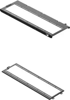HAVN HS 420 L&uuml;fterhalterungen f&uuml;r 360mm Radiatoren, schwarz (HVN-AS-HS420-06-36A)