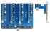 DeLock Riser Karte PCIe x1 > 4 x PCIe x16 mit 60 cm USB Kabel (41427)
