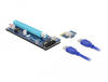 Delock 41430 Riser Karte PCI Express x1 zu x16 mit 60 cm USB Kabel